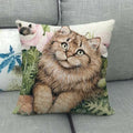 Axyaa Cat Garden Relax Pillowcase