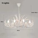Axyaa Antler Resin Deer Horn Pendant Chandelier - Home Decor Lamp