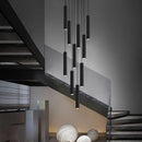 Axyaa Crystal Chandelier Stair Pendant Lamp Living Room Lights
