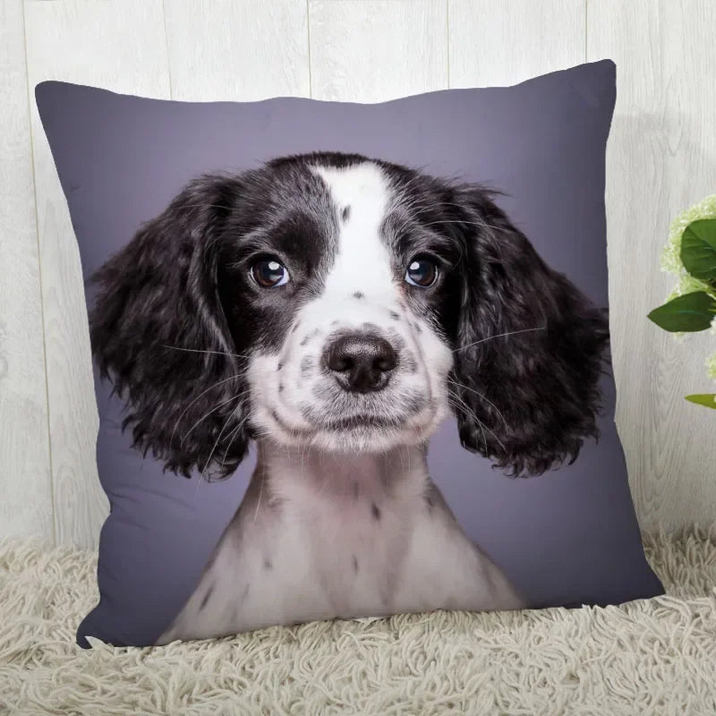 Axyaa Cocker Spaniel Sofa Cushion Cover - Creative and Simple Home Decor