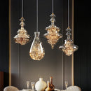 Axyaa Luxury Crystal Glass Chandelier for Dining, Bedroom, Living Room