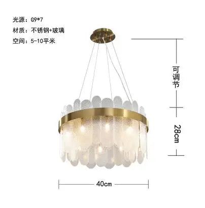 Axyaa Nordic Smoke Grey Glass Chandelier Pendant Light for Living Room, Bedroom, Hotel, Restaurant, Bar