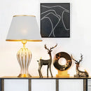 Axyaa Contemporary Ceramic Table Lamp for Luxurious Living, Bedroom, and Hotel Decor