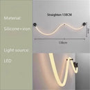 Axyaa Music Note Art Linear Wall Light - Minimalist Bedroom Bar Decor