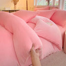 Axyaa Milk Velvet High Gram Duvet Cover - Thick & Warm Large Double Bedding