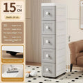 Axyaa Slim Utility Bin: PP Kitchen & Bathroom Organizer for Efficient Storage