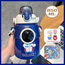 Axyaa Astronaut Kids Insulated Straw Water Bottle