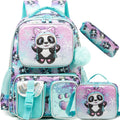 Axyaa Girls Hard Shell School Backpack Set with Lunch Bag & Pencil Case