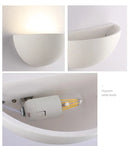Axyaa Gypsum Wall Lamp LED Plaster Sconces Indoor Lighting