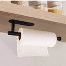 Axyaa Self Adhesive Stainless Steel Paper Holder for Kitchen Wall Storage