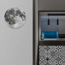 Axyaa Luminous Moon LED Wall Clock Planet Design for Home Decor