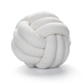 Axyaa Red Knot Pillow Ball: Handmade Soft Round Decorative Plush Cushion