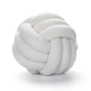 Axyaa Red Knot Pillow Ball: Handmade Soft Round Decorative Plush Cushion