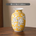 Blue & White Belly Vase by Axyaa - Retro Chinese Porcelain Ornaments for Home Decor
