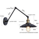 Axyaa Industrial Rustic LED Wall Sconce Lamp for Hallway and Bedroom