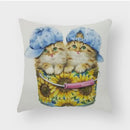 Axyaa Cute Animal Print Cushion Cover 45x45cm for Home Sofa Décor