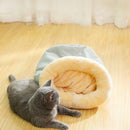 Axyaa Cozy Cat Sleeping Bag: Warm Semi-enclosed Pet Nest for Small & Medium Pets