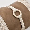 Axyaa Wabi Sabi Moroccan Pillow Sofa Living Room Cushion Cover, High-End Orange Coffee Color