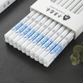 Axyaa Ceramic Chopsticks Set: Anti-Slip, Food Grade Flowers, Antibacterial, Mildew Resistant
