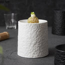 Axyaa Ceramic Stone Pattern Dessert Snack Sushi Plate for Molecular Cooking