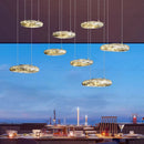 Axyaa Modern LED Chandelier Pendant Ceiling Lamp for Indoor Dining Room Lighting
