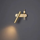 Axyaa Copper Wall Lamp: Nordic Design, LED Light, Rotatable Bedside Luxury