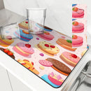 Axyaa Watercolor Cake Cookies Drying Mat for Kitchen Counter Tableware