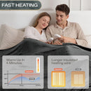 Axyaa Heated Queen Size Electric Blanket with Dual Control & 8 Heat Levels