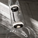 Axyaa Nordic Glass LED Pendant Lamps: Minimalist Black Chandelier for Dining & Living Room