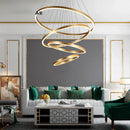 Axyaa Stainless Steel LED Chandelier for Nordic Home Decor