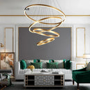 Axyaa Stainless Steel LED Chandelier for Nordic Home Decor & Dining Room Lighting