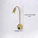 Axyaa LED Adjustable Angle Wall Lamp for Bedroom Study and Living Room Lighting