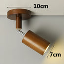Axyaa LED Wood Ceiling Spotlight Adjustable Wall Lamp for Home Decor