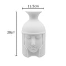 Axyaa Ceramic Warrior Head Vase for Artificial Flowers Decoration