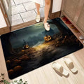 Axyaa Halloween Ghost Face Pumpkin Lantern Floor Mat