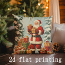 Axyaa Christmas-themed Festive Prints Cushion Cover for Sofa, Bedroom, Car