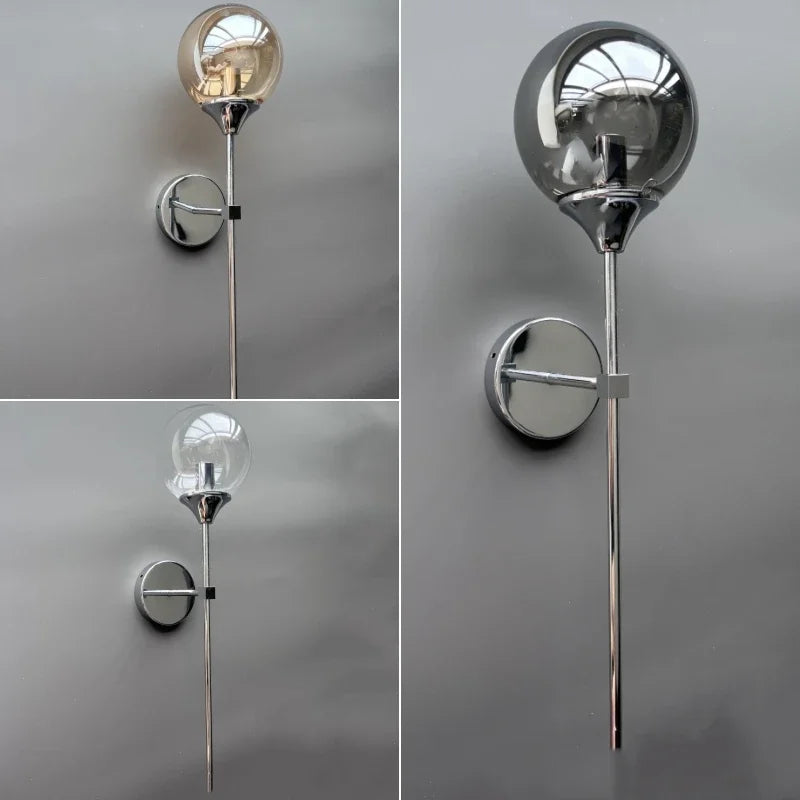 Axyaa Modern Nordic Glass Ball Wall Sconce Lighting for Home Decor