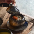 Axyaa Ceramic Egg Shape Bowl with Lid for Soup and Desserts