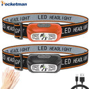Axya Mini Motion Sensor LED Headlamp - Rechargeable & Waterproof