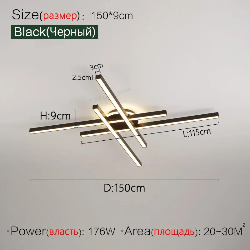 Nordic LED Ceiling Chandelier for Living Room Dining Bedroom - Axyaa