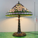 Axyaa Dragonfly Tiffany Glass Table Lamp - LED Retro Desk Light for Home Decor