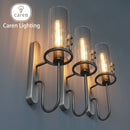 Axyaa Glass Wall Lamp Modern Nordic E27 Mounted Indoor Home Bedroom Decor