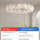 Axyaa French Crystal Chandelier and American Retro Flower Lamp
