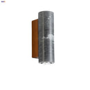 Nordic Modern LED Wall Lamp Sconce Marble Stone Wood Canopy Vanity Light by Axyaa