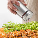 Axyaa Stainless Steel Spice Storage Box & Salt Shaker - Rotating Condiment Jar