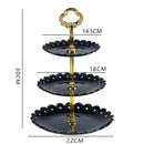 Axyaa Petal Cake Stand: Elegant 3-Tier Tray for Parties & Events