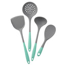 Silicone Kitchen Utensils Set by Axyaa - Non-stick Cooking Tools - Heat-resistant & Durable