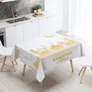 Axyaa Ramadan Mubarak Tablecloth - Islamic Muslim Mosque Home Decor
