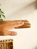 Axyaa Rustic Wooden Wall Shelf Square Floating Shelves Ledge Boho Home Decor.