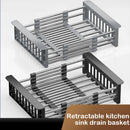 Axyaa Kitchen Sink Drain Basket: Multifunctional Storage & Washing Rack for Fruits/Vegetables